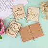 2 шт. Книги свадебных клятв, блокнот свадебных клятв, креативный прочный справочник из крафт-бумаги
