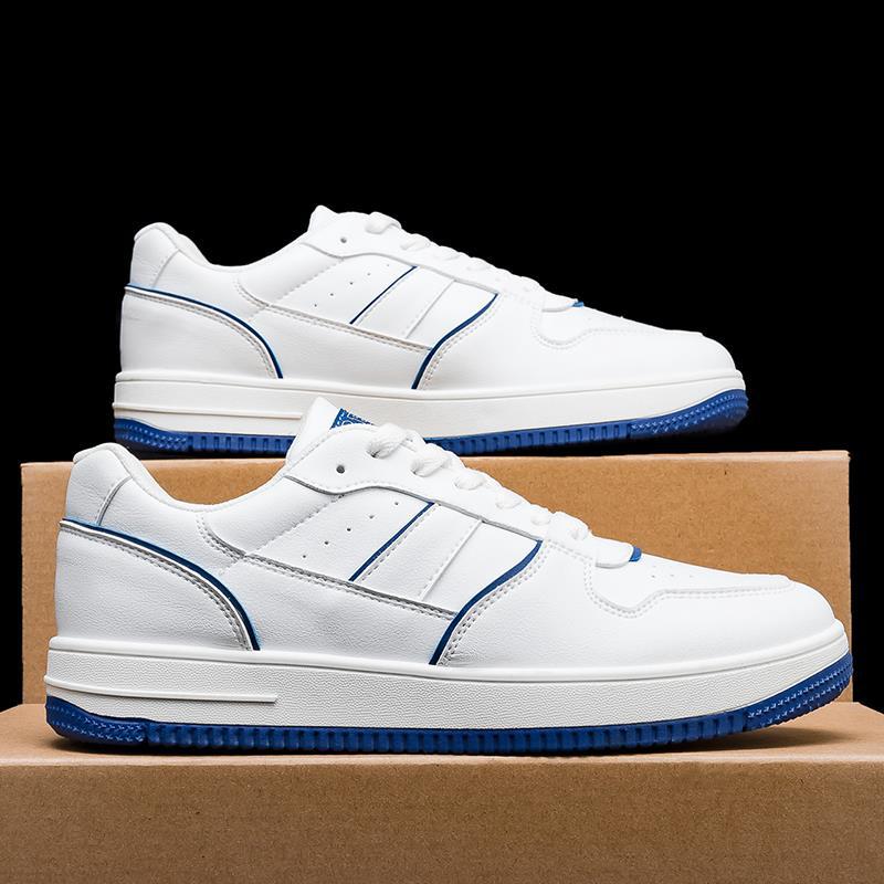 Мужская обувь 2024 года, новый тренд, дышащая спортивная обувь для серфинга, весенние универсальные мужские повседневные кожаные туфли, увеличивающие рост, белые туфли