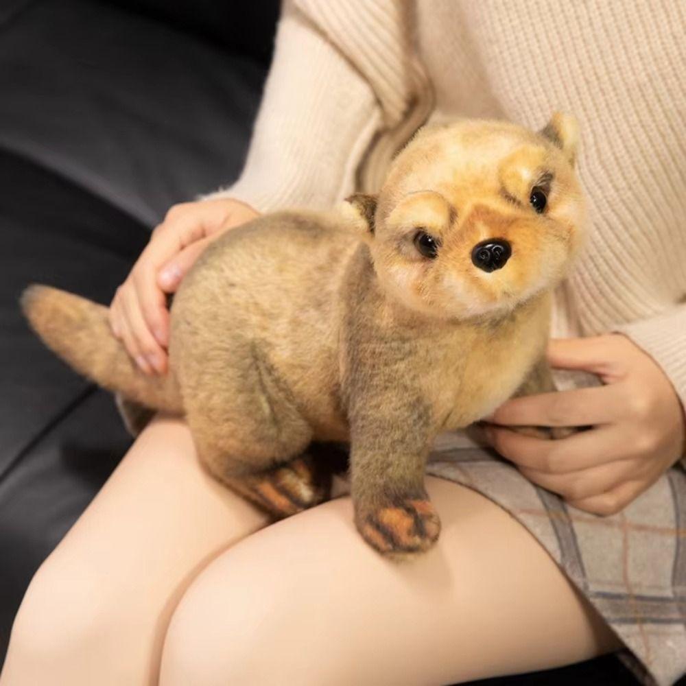 PP Cotton Brown Otter Plush Toy Soft Simulation Otter Toy Doll Decorate Present