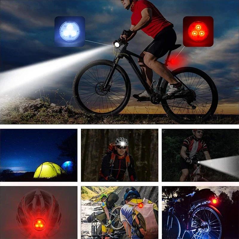 Bicycle Lights Front and Rear Headlight Taillights MTB Road Bike Lamp Rechargeable LED Lantern Cycling Headlight Rear Tail Light