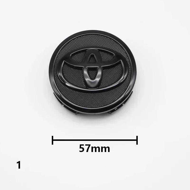 vdcp6 4pcs 57mm/62mm Car Tyre Wheel Center Hub Cap Badge Logo Rim Emblem For Toyota Corolla Camry Yaris CHR Rav4 Auris Verso Avalon