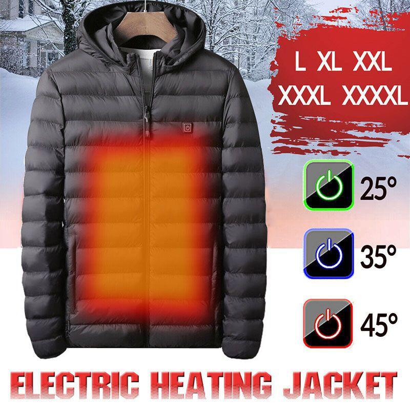 Usb Electric Heated Coat Jacket For Men With Soft And Comfortable Thermal Warmth