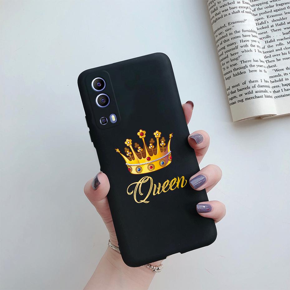 Для vivo Y72 5G Чехол Мягкий ТПУ Силикон Милый Мультяшный Чехол Задняя Крышка Телефона для vivo Y72 5G V2041 Чехол Fundas Coque Etui Бампер