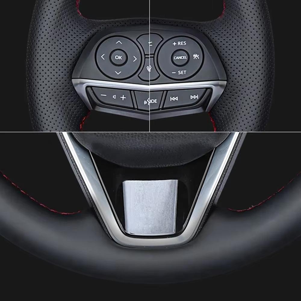 VZH5 Car Steering Wheel Cover Anti-slip Artificial Leather For Honda Fit City Jazz 2014 2015 HRV HR-V 2016 Vezel Car Accessories