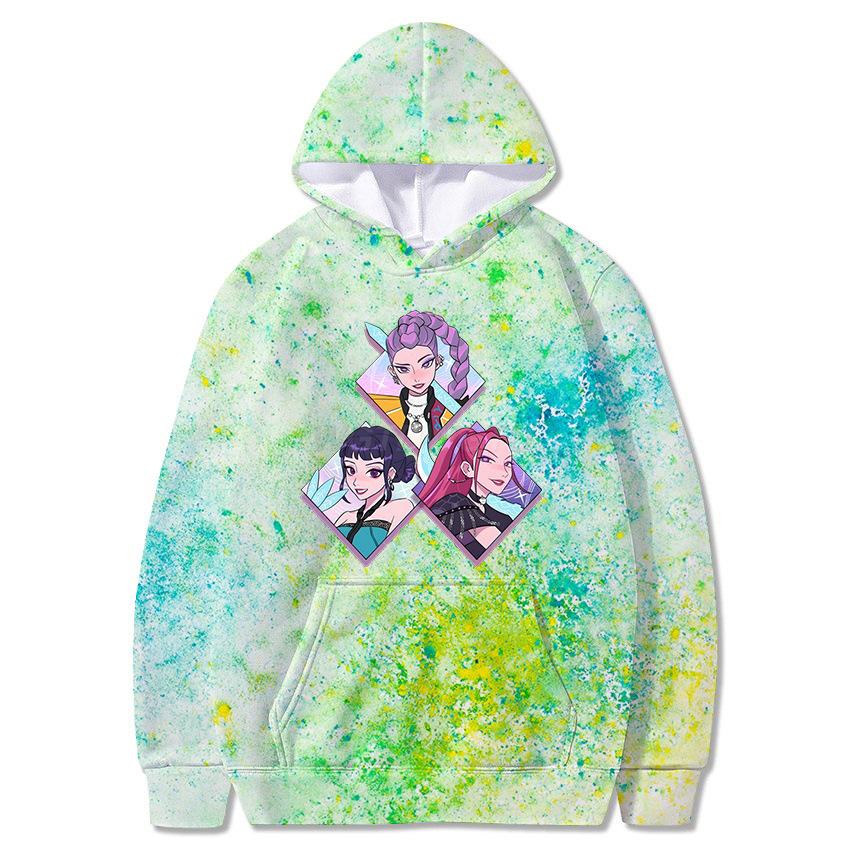 New KPop Peripheral Hooded Sweatshirt Personalized Versatile Pullover Loose Casual Fashionable Women's Hoodies