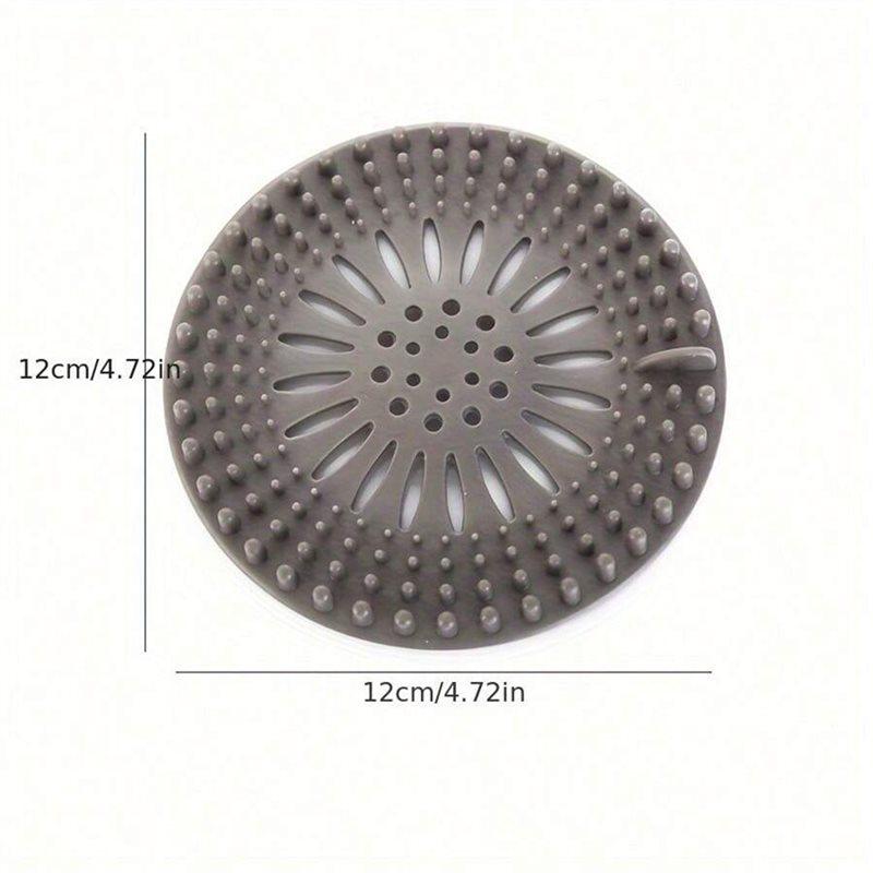 Silicone Floor Drain Cover Hair Catcher, Anti-Blocking Sewer Filter, Strong Adsorption For Bathroom Sink And Kitchen Drain