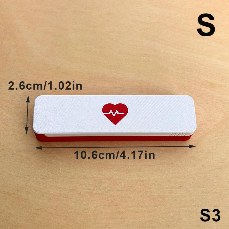 Convenient 7 Day Pill Organizer with Sliding Closure for Medication on the Go