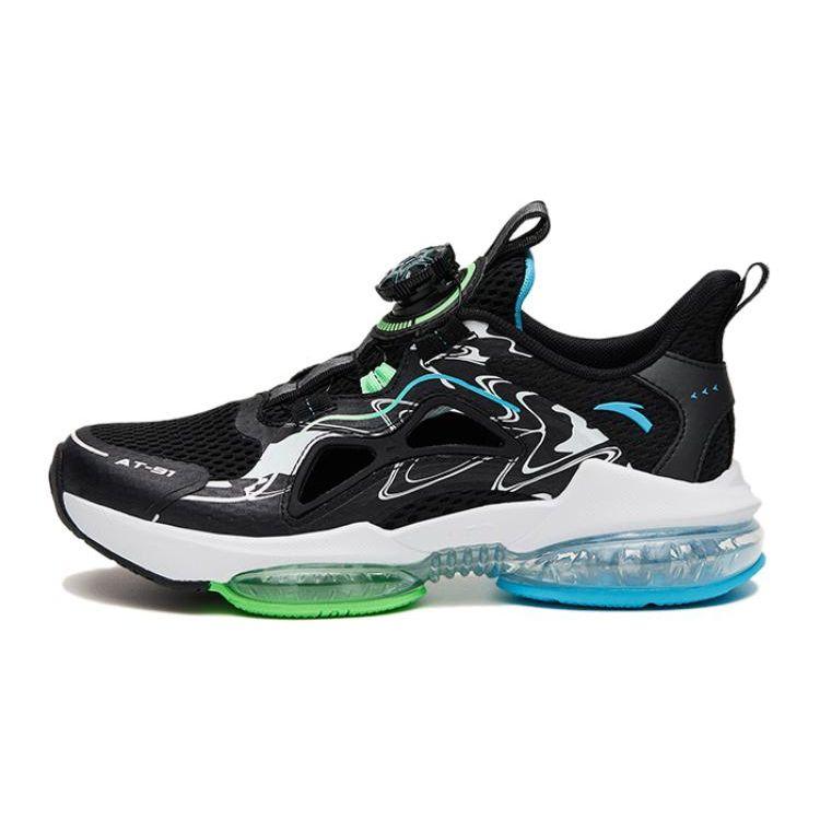 Anta Comfortable Non-Slip Breathable Kids Casual Shoes Kids Sneakers Black Blue 312326993-3