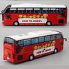 Simulated City Luxurious Sightseeing Bus Model Toy With Sound And Light Function