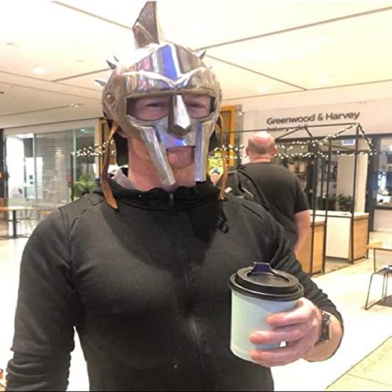 Full-Size Medieval Helmet with Inner Liner | Halloween Party Costume | Lerp Clothing's Movie Dress Accessory