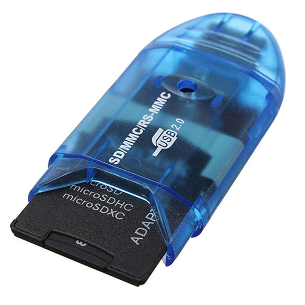 Адаптер для чтения и записи карт памяти USB для MMC SD SDHC TF до 64 ГБ
