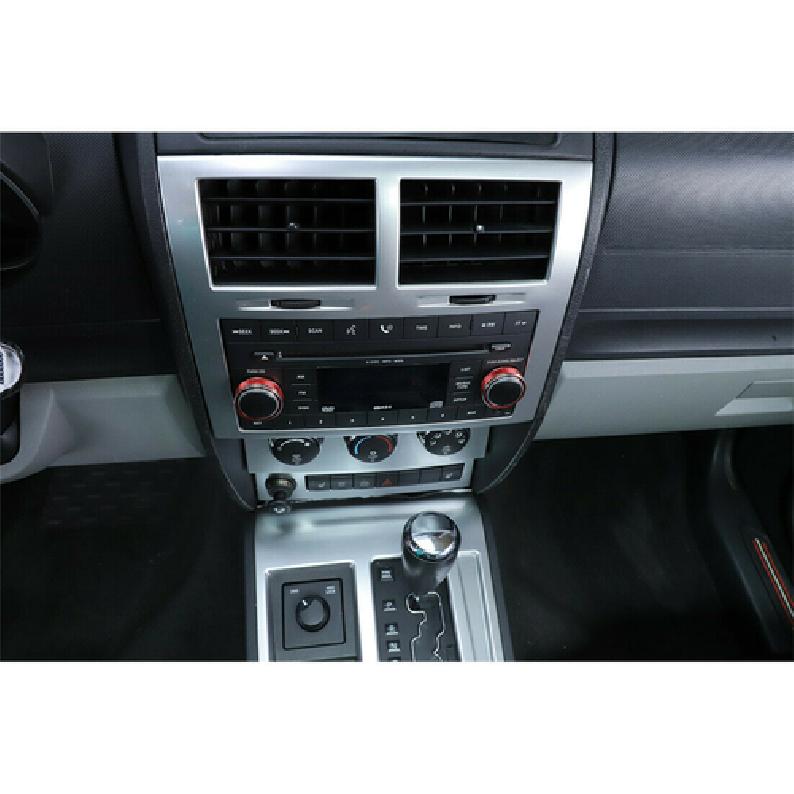 CD Switch Button Knob Trim Cover Ring For Jeep Liberty /Dodge Nitro 2007-12 Red