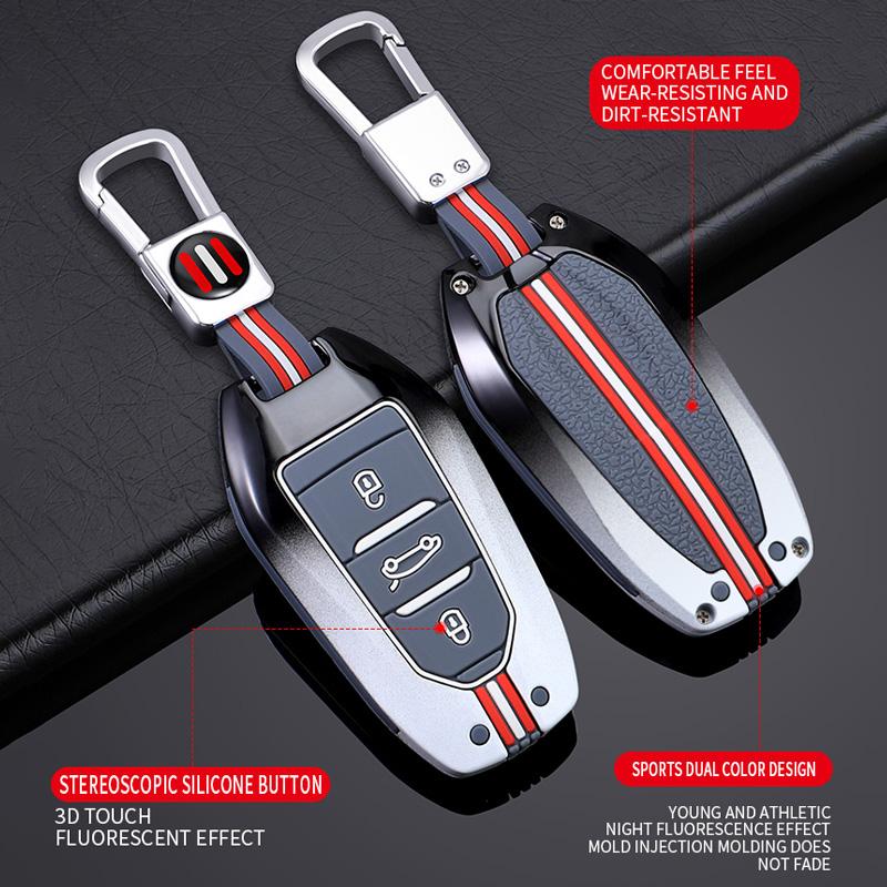 Чехол-накладка для ключа автомобиля из цинкового сплава для Peugeot 308 3008 508 5008 408 4008 208 301 407 для Citroen C4 C6 C3-XR Picasso DS Аксессуары