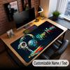 Music General Theme Custom Mouse Pad Personalized With Name Text Customized Desk Mat For Office Home Decor