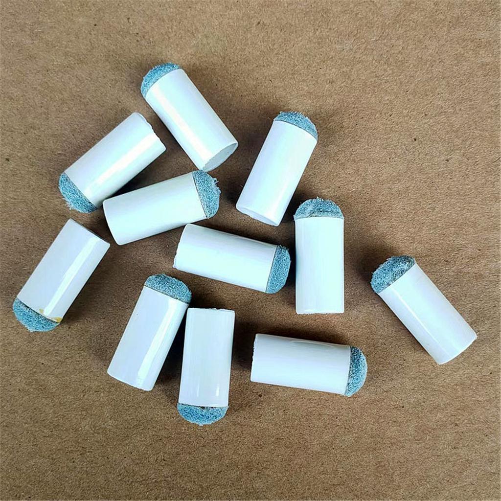 10Pcs Slip-on Billiards Cue Tips Protector Pool Cue Stick Replacement Cover Billiard Snooker Accessories Enduring