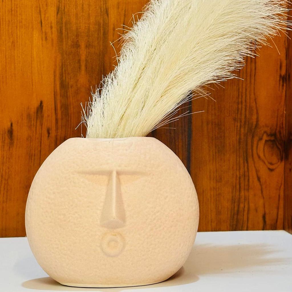 Современная декоративная керамическая ваза с дующим лицом для домашнего декора | Центральные элементы | Кухня | Офис или гостинаяКерамическая ваза для цветов