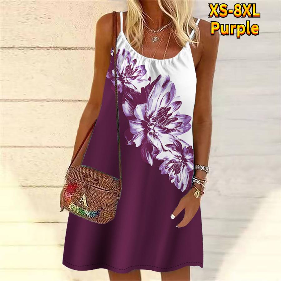 Женское мини-платье с цветочным принтом и цветком розы, вечернее платье без рукавов, летнее пляжное платье, сарафан