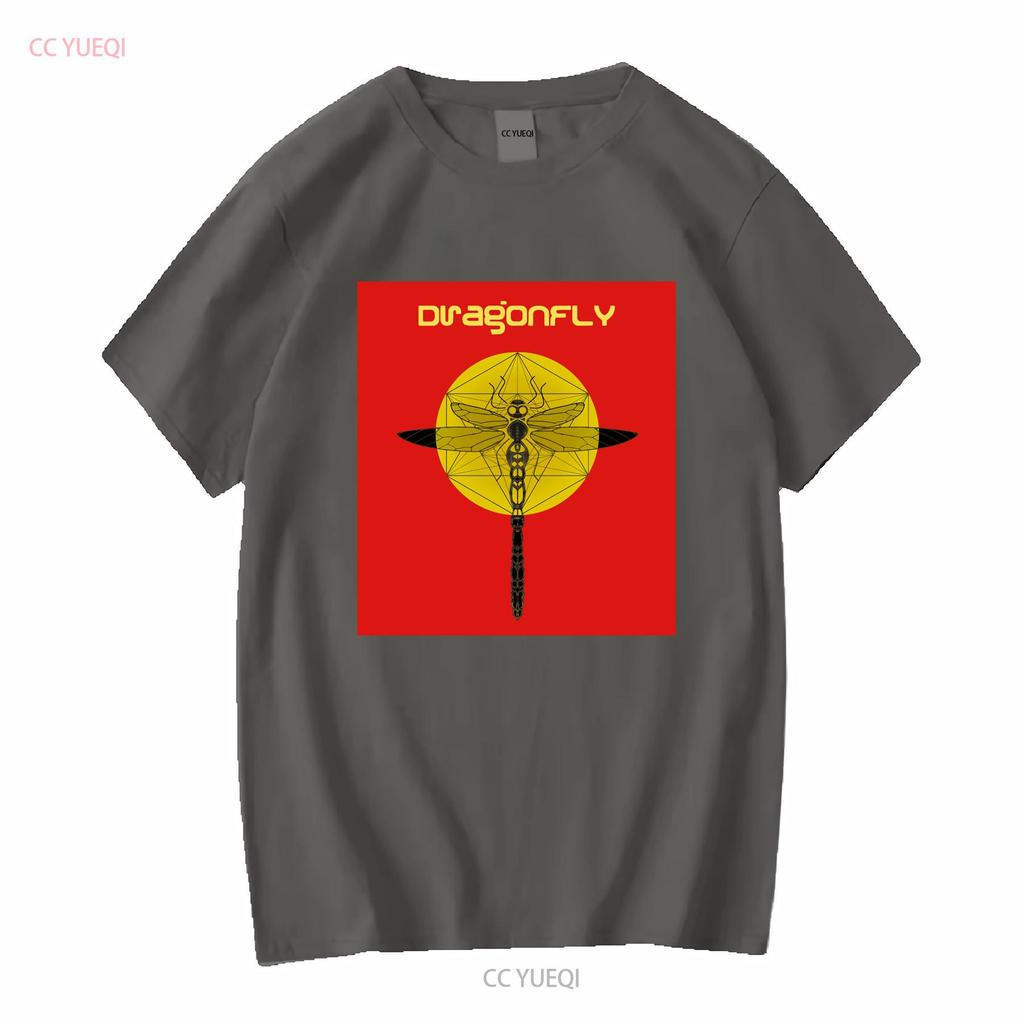 Psychedelic Trance Music Dragonfly Records Mens Cotton T Shirt vintage Washed Stretched Stylish Slightly Comfortable Versatile