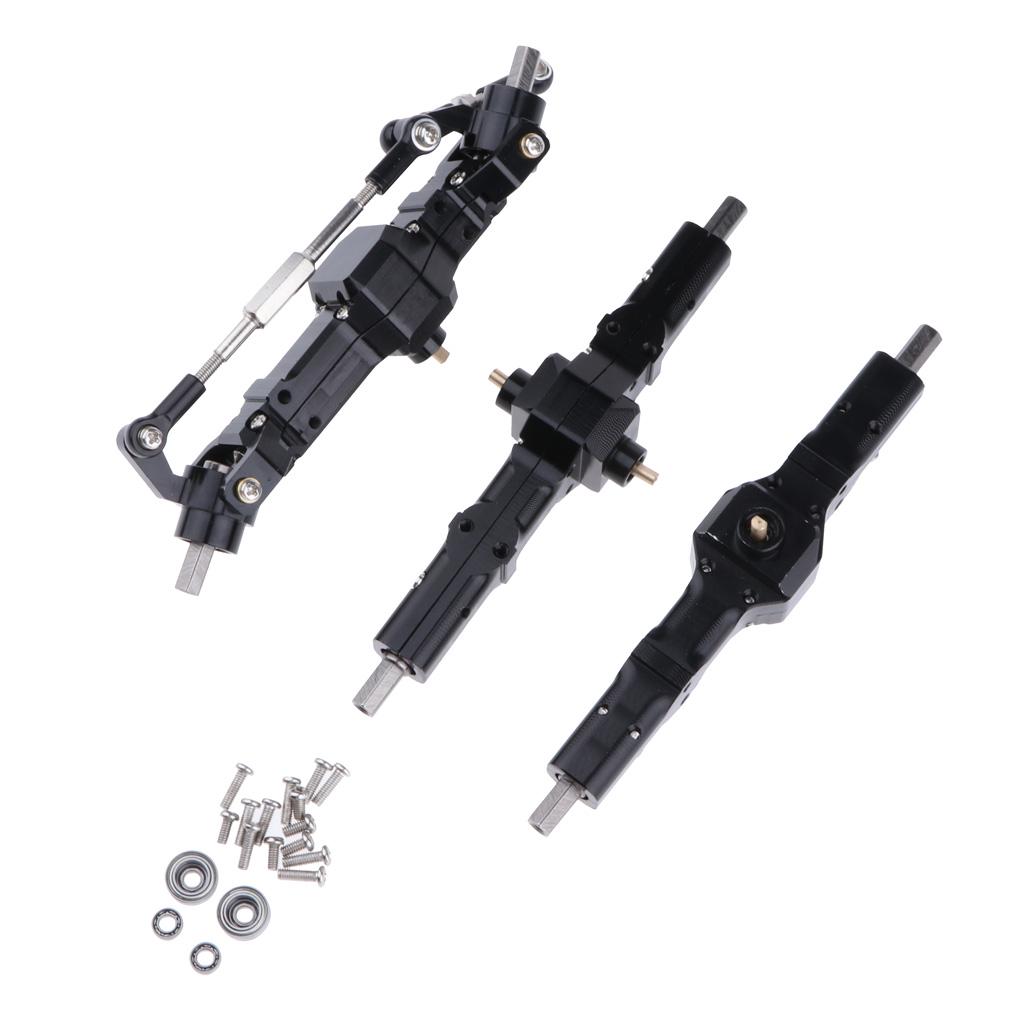 RC Car Металлическая передняя центральная задняя ось для WPL 4/6WD Военный грузовик Аксессуары