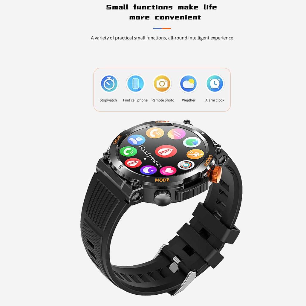 LUCKY START New Smart Watch Heart Rate Monitoring Bluetooth Call Voice Assistant GPS Sports Trajectory Waterproof Fitness SmartWatch