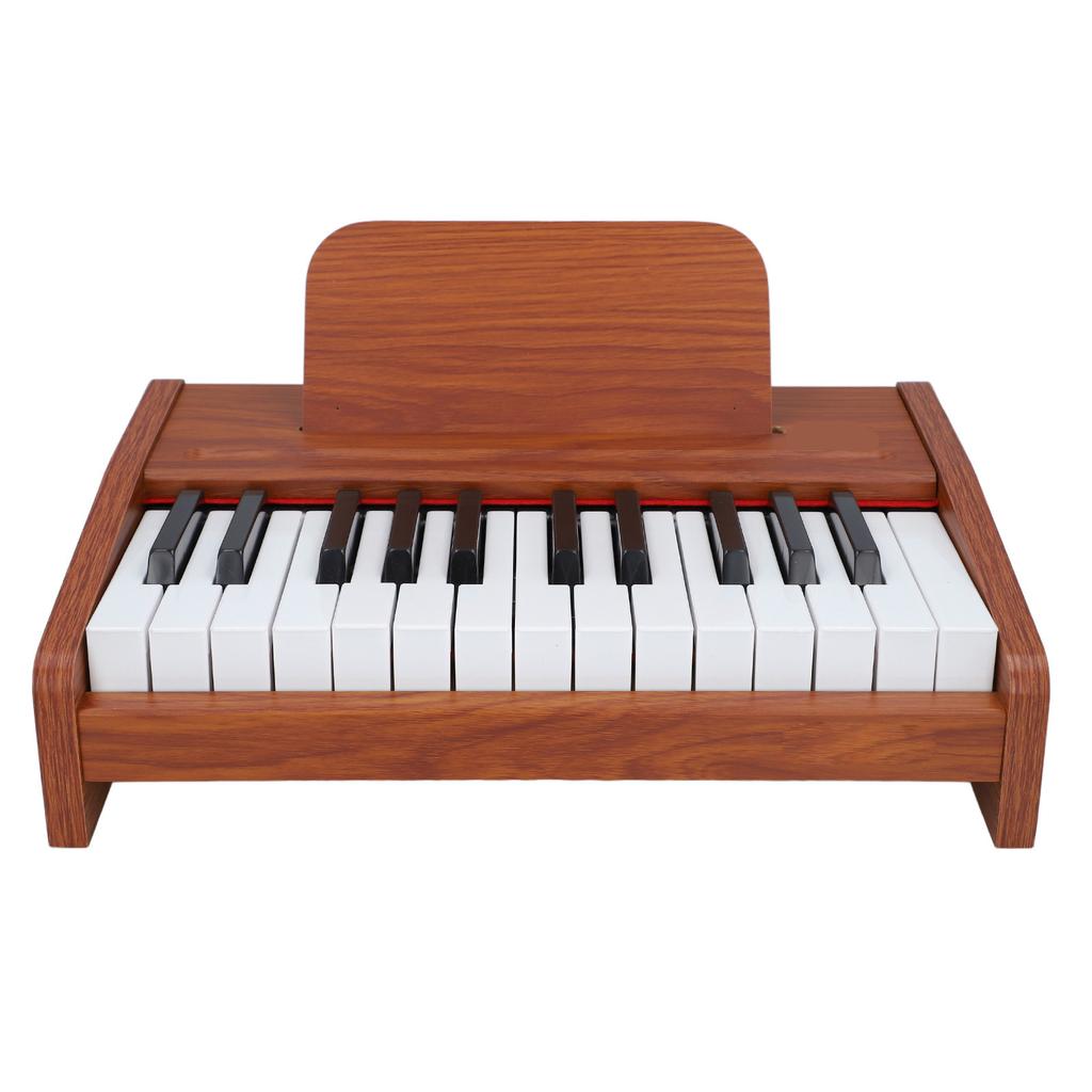 Детское электронное пианино 25 клавиш с наклейкой Несколько режимов звука Деревянное детское пианино Музыкальное