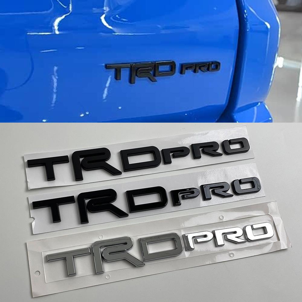 3D ABS TRD PRO Значок-наклейка на автомобиль для Toyota 4Runner Tundra Tacoma Sequoia Грузовик Внедорожник Внешний стайлинг