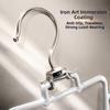 2Pcs 12 Hooks Metal V Shaped Hanger Rotatable Laundry Hanger Hat Storage Rack  Scarf Hanging
