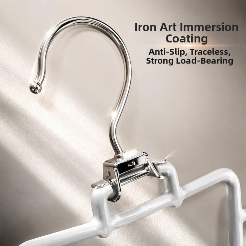 2Pcs 12 Hooks Metal V Shaped Hanger Rotatable Laundry Hanger Hat Storage Rack Scarf Hanging