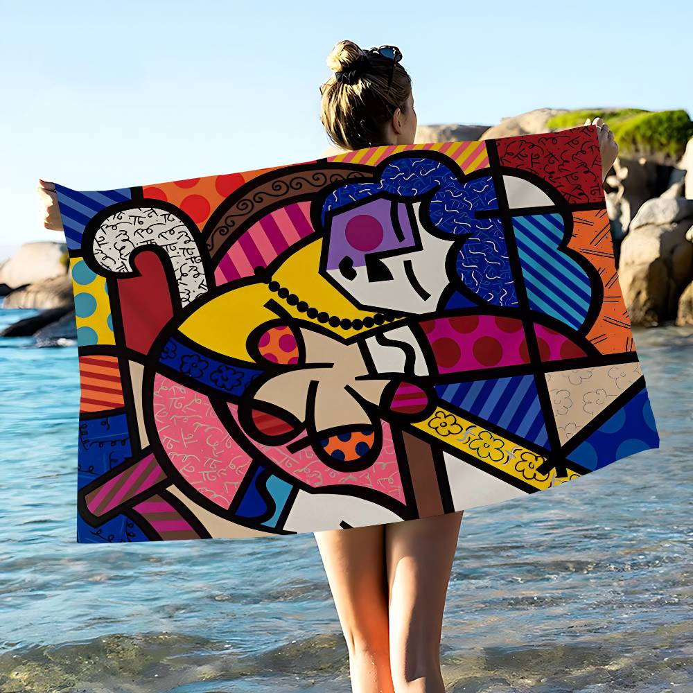 Britto Art Большие Микрофибровые Пляжные Полотенца Быстросохнущее Полотенце Песочные Пляжные Полотенца Полотенце для Бассейна Для Путешествий Пляж Бассейн Йога