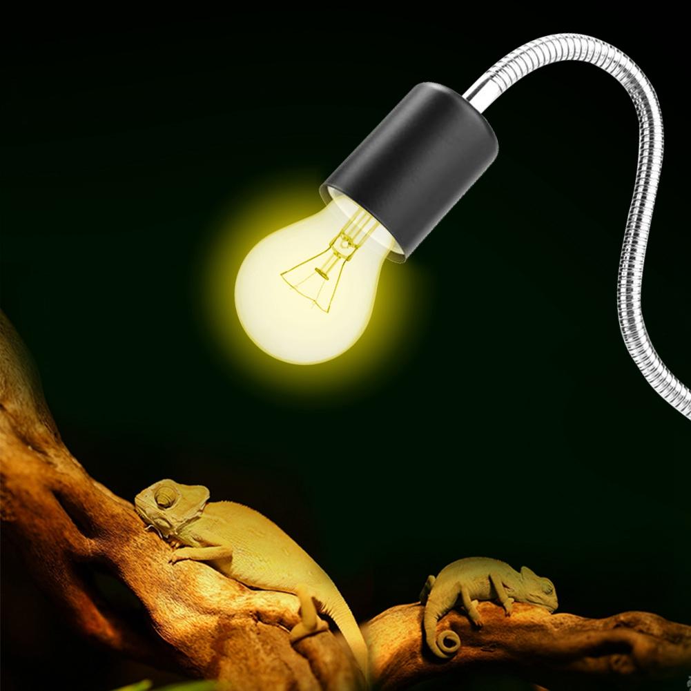 Вращающиеся на 360 градусов, с регулируемой температурой, лампы обогрева для рептилий, черепах, ящериц, рыб, с основанием-клипсой