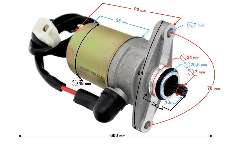 Rozrusznik Moretti Do Skutera 4T 50Cc, 10 Zębów