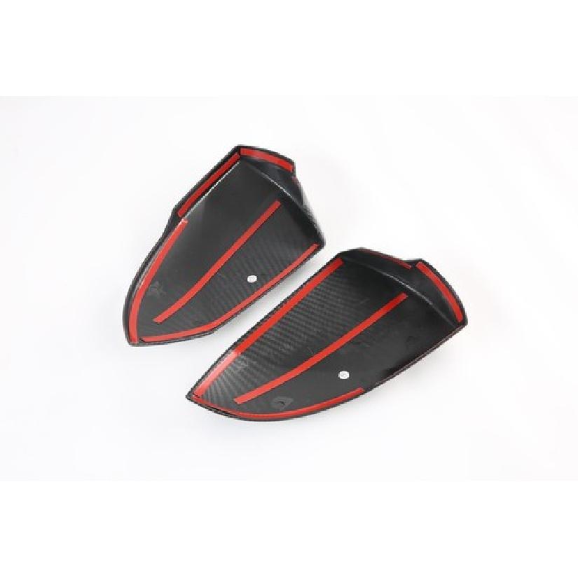 Rearview Mirror Lid ABS Cover Trim For -2024 Hyundai Elantra Carbon Fiber