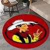 Luke Wild West Round Rug for Livingroom,Bedroom, Palyroom, Chair Rug, Area rug, Circle Carpet, Large Size Fan Christmas gift