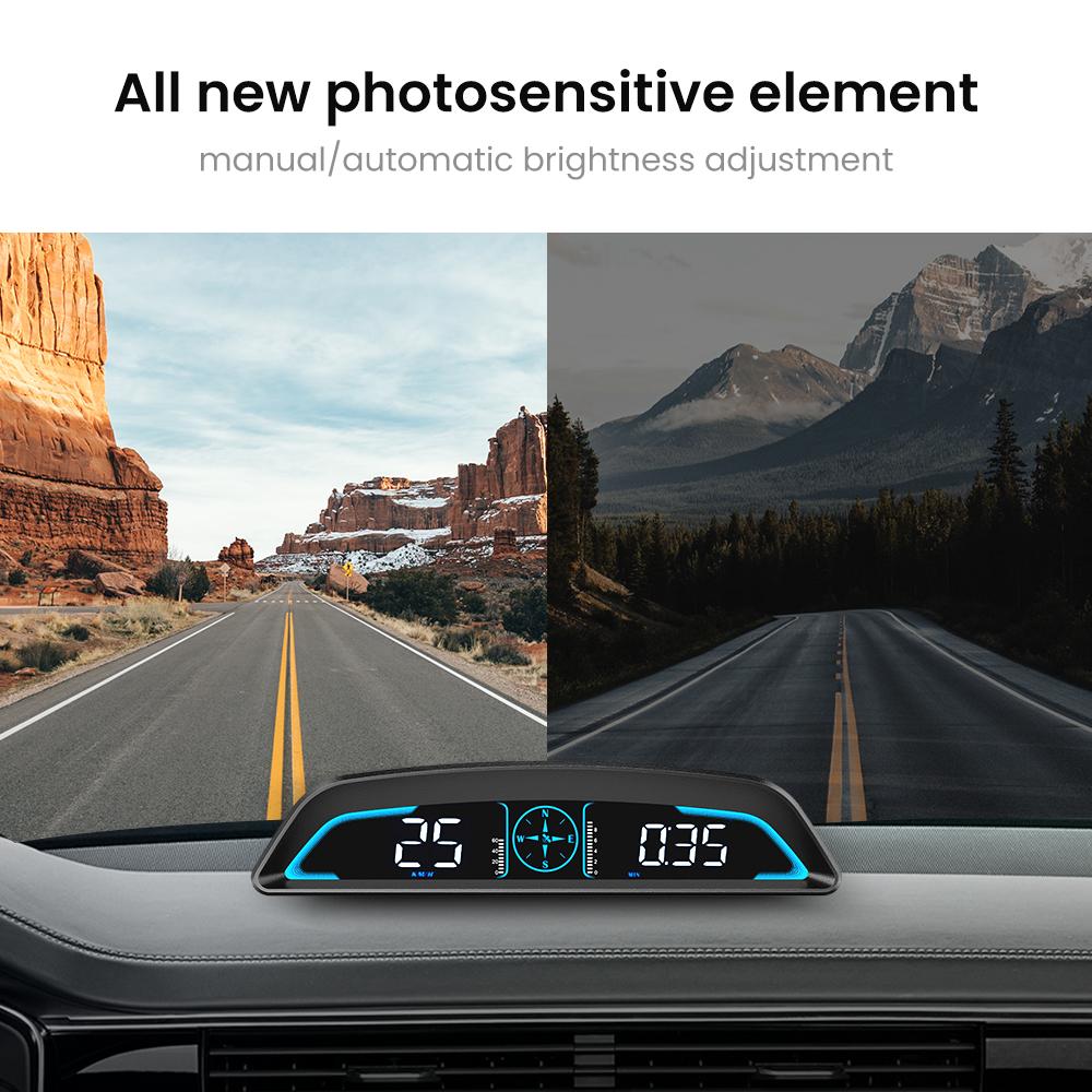 ZUIMI G3 GPS HUD Дисплей на лобовом стекле Автомобильный спидометр Смарт-цифровой сигнализатор с напоминанием Автомобильная электроника Аксессуары для всех