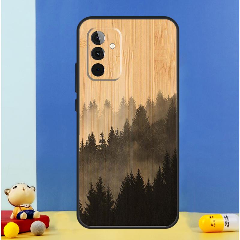 Дерево Цветок Бамбук Деревянный Чехол Для Samsung Galaxy A14 A24 A34 A54 A53 A33 A13 A52 A32 A22 A12 A71 A51 A15 A25 Чехол