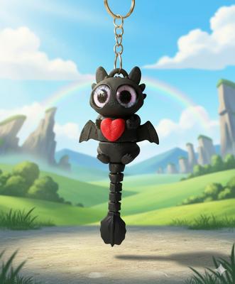 Брелок Беззубик Как приручить дракона Toothless 3Д 10 см