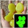 10pcs Luminous Pebbles Big 4.5cm Stone Ornaments Garden Decoration Gravel Courtyard, Fish Tank Glow In Dark Pebbles