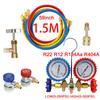 R404A R134a AC Diagnostic Manifold Gauge Set Air Conditioning Refrigerant Fluoride Pressure Table Gauge Tester Hardware Industry