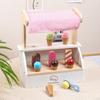 Baby Simulation Ice Cream Shop Playhouse Mini Commissary Checkout Page Cart Cone Popsicle Wooden Toy