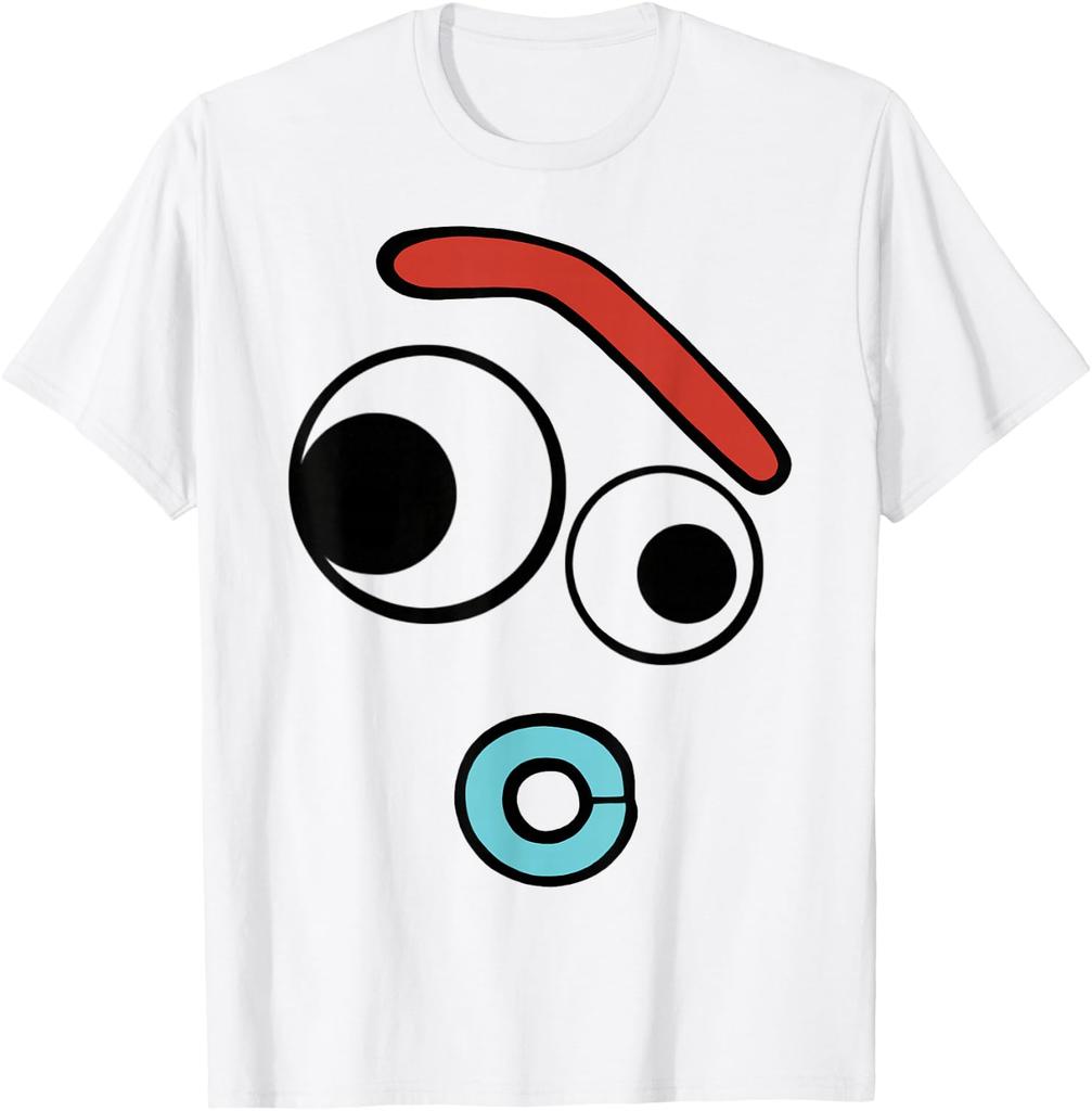 Fashion Casual Pixar Toy Story 4 Forky Large Surprised Face T-Shirt Unisex
