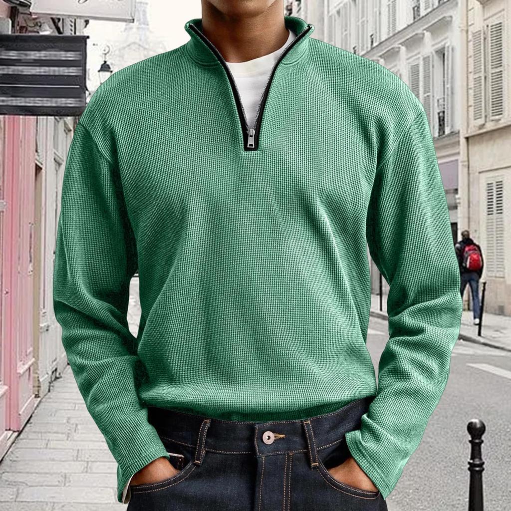 Мужской повседневный пуловер, легкий свитшот с горловиной, рубашки с длинным рукавом