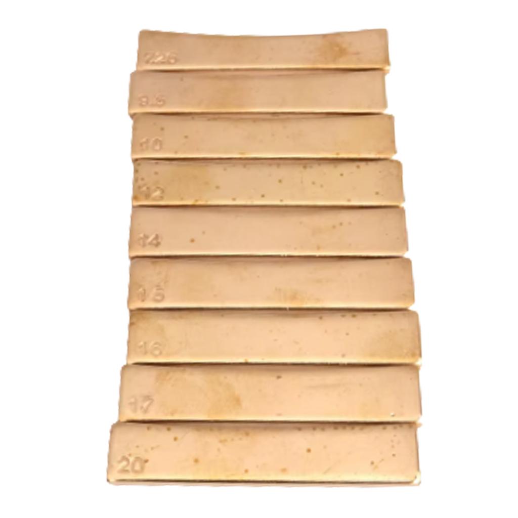 9 шт. лады для бас-гитары радиус пресс-форма накладка на гриф вставки пресс-инструмент набор для акустической электрогитары бас