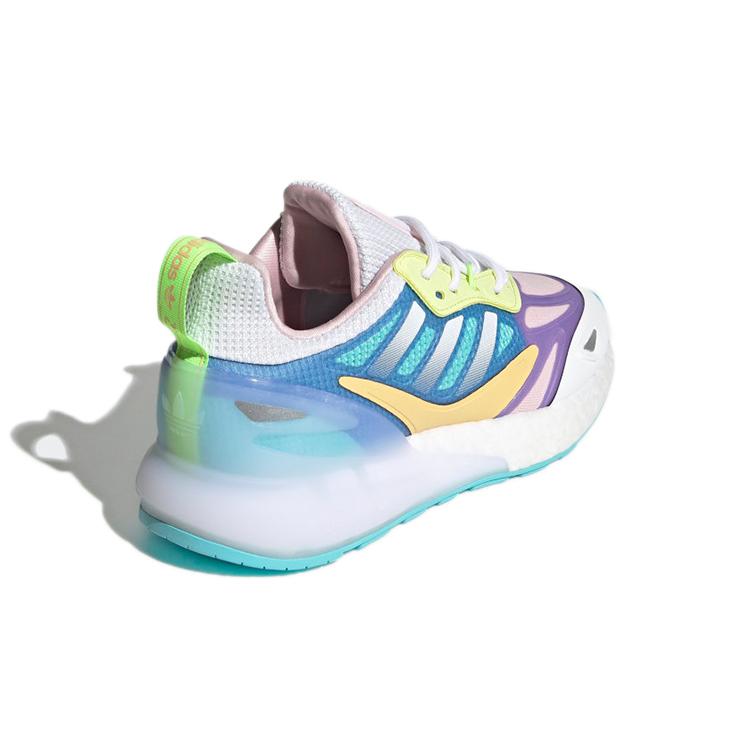 adidas Originals ZX 2K BOOST 2.0 Дышащие Низкие Детские Кроссовки для Стиля Подростки GZ7502
