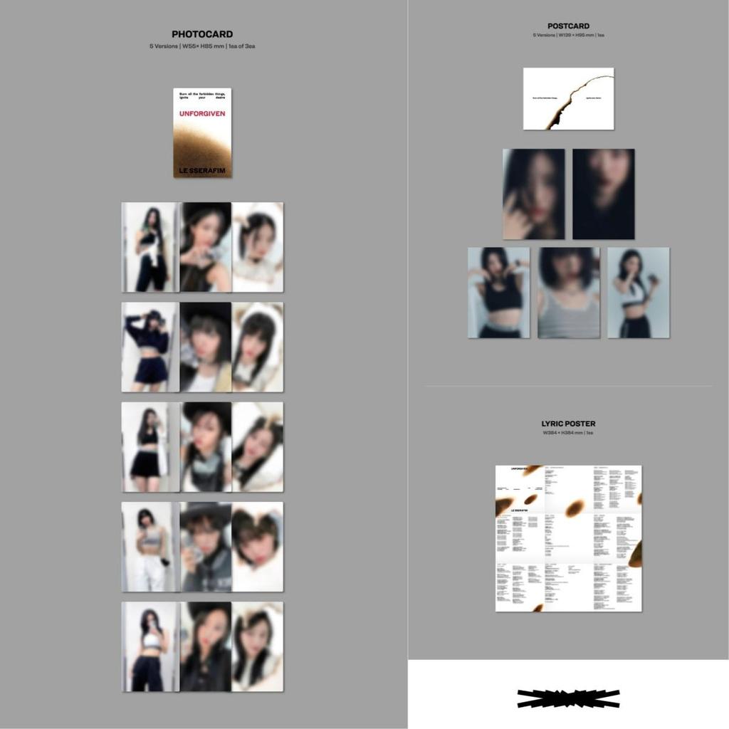 LE SSERAFIM UNFORGIVEN / 1-й студийный альбом (КОМПАКТНАЯ вер.)
