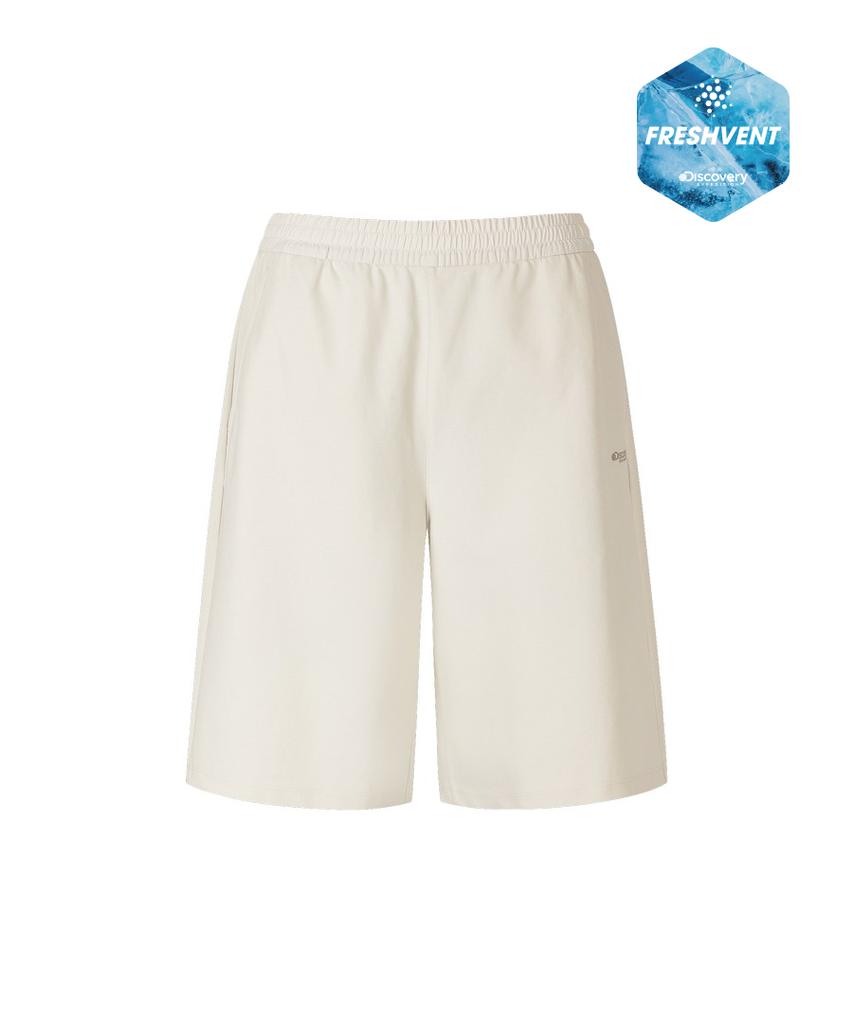 DISCOVERY EXPEDITION Women'S Freshvent Knit Training Shorts (Ivory)