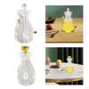Beehive Honey Pot Clear Dispenser Glass for Home Dining Table Kitchen