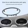 Air Conditioning Trim Outlet Decoration Vent Trim Circle Sticker for Automotive Stylish, Car Styling Visual Appeal 4pcs