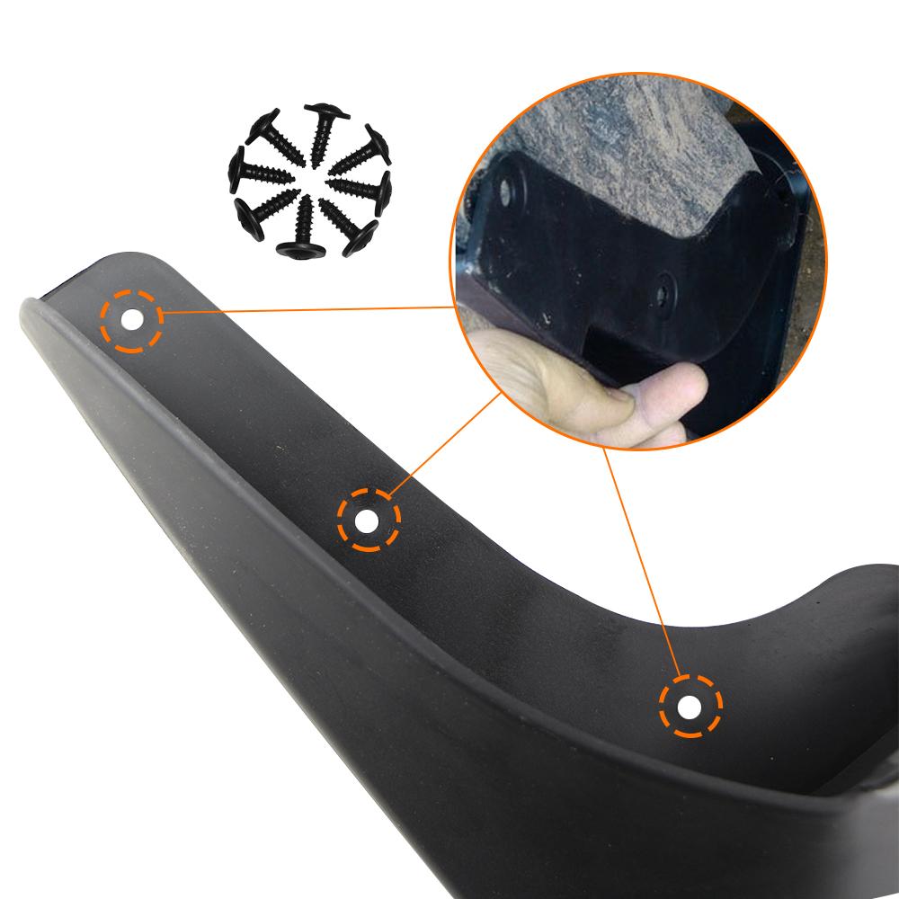 Car Mud Flaps Splash Guards For Toyota Vios 2019-2025 No Drilling Anti Mud Wheel Mudguards Auto Exterior Parts Accessories