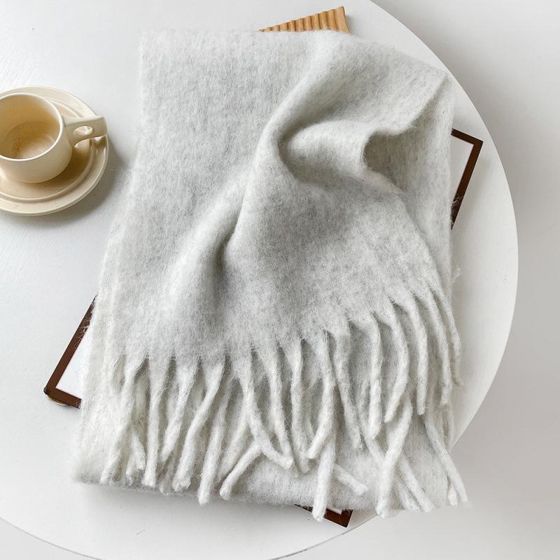 Зимний узкий шарф в клетку шерстяной шарф-накидка шарфы женские универсальный теплый ветрозащитный шарф пашмина бандана