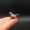 2Pcs Mini Brass Sparrow Figurine Cute Contemporary Desk Decor Ideal for Perfect Gift Collectible Item Cute Office Decor